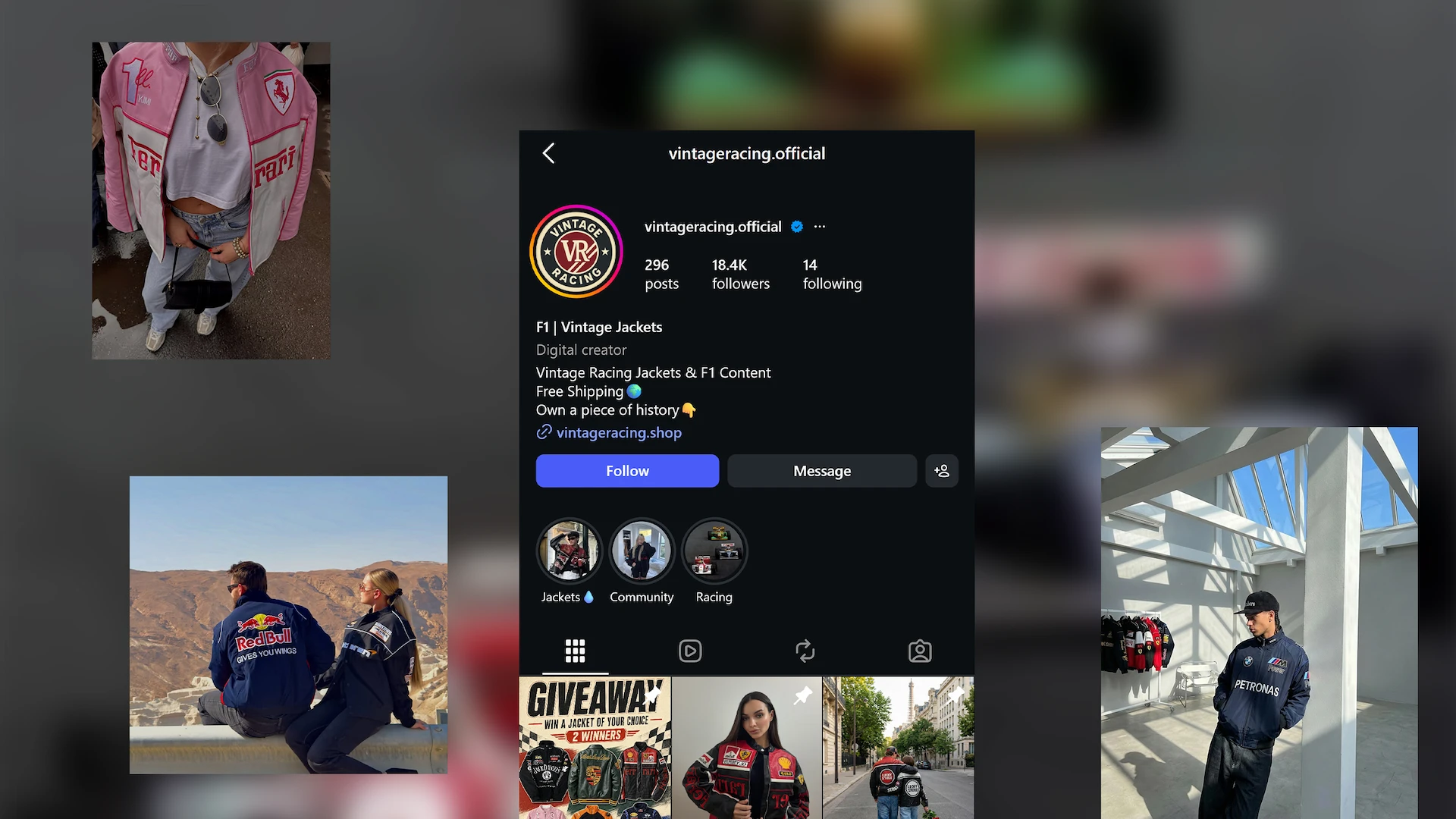 F1 Vintage Racing brand and social media work