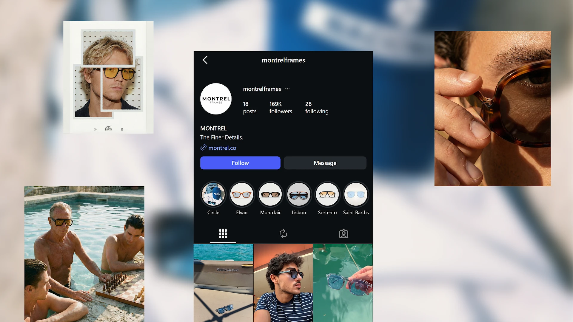 Montrelframes brand and social media work