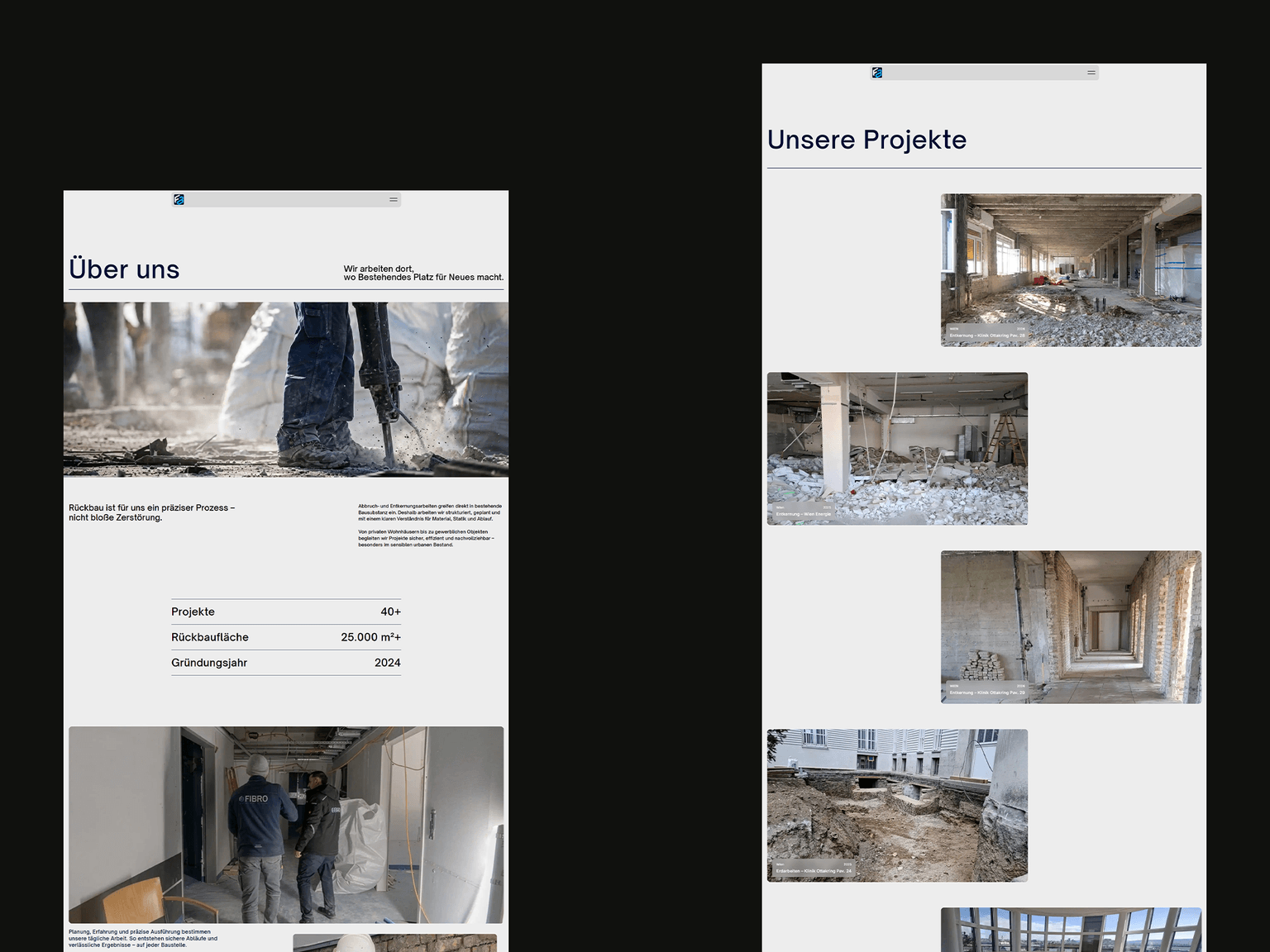 FIBROBAU project interface