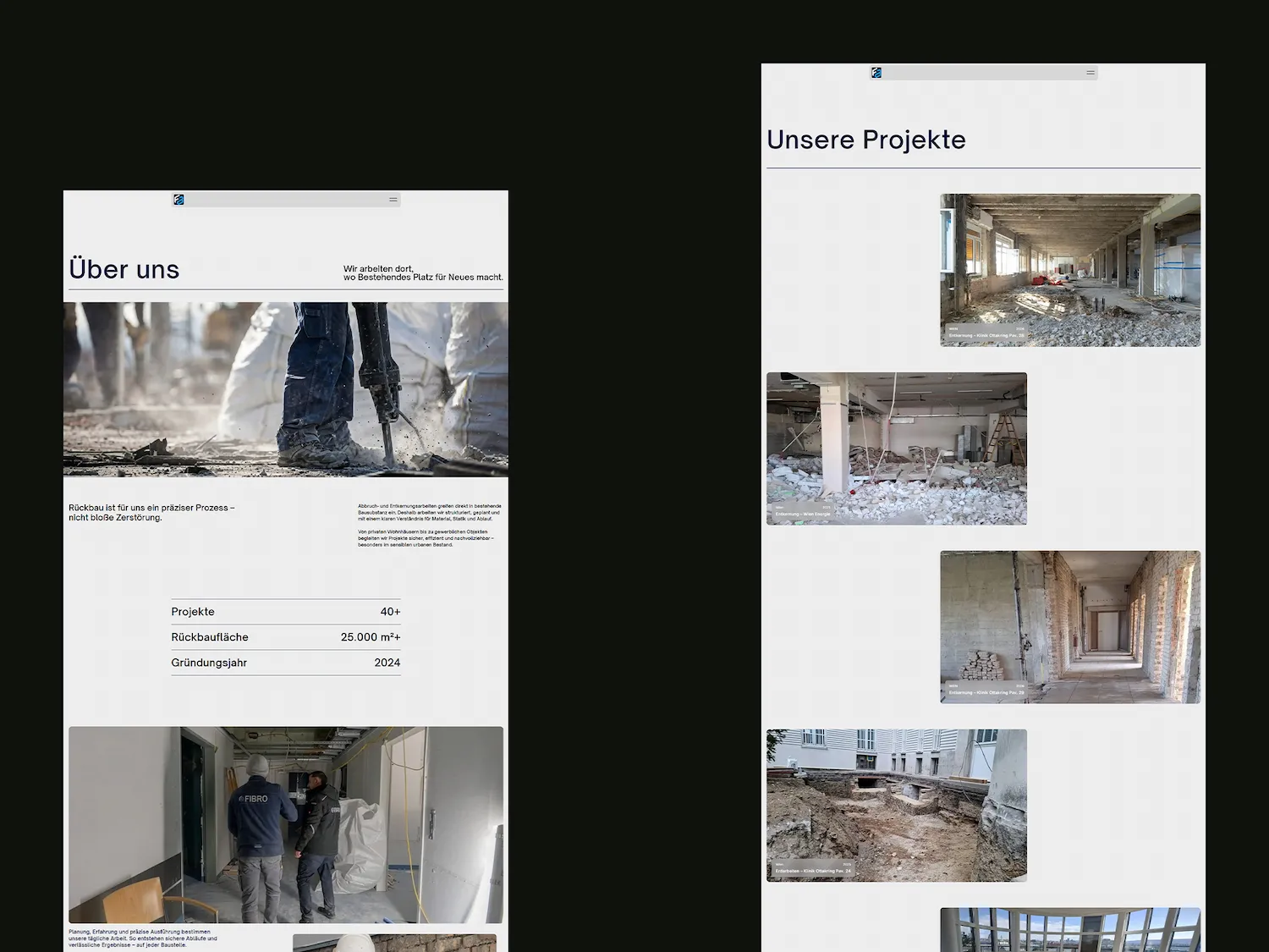 FIBROBAU project interface